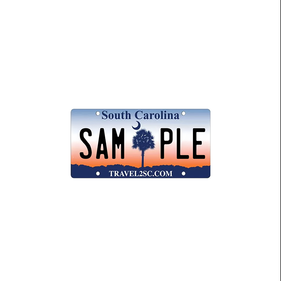 South Carolina (Peach) Scale License Plate