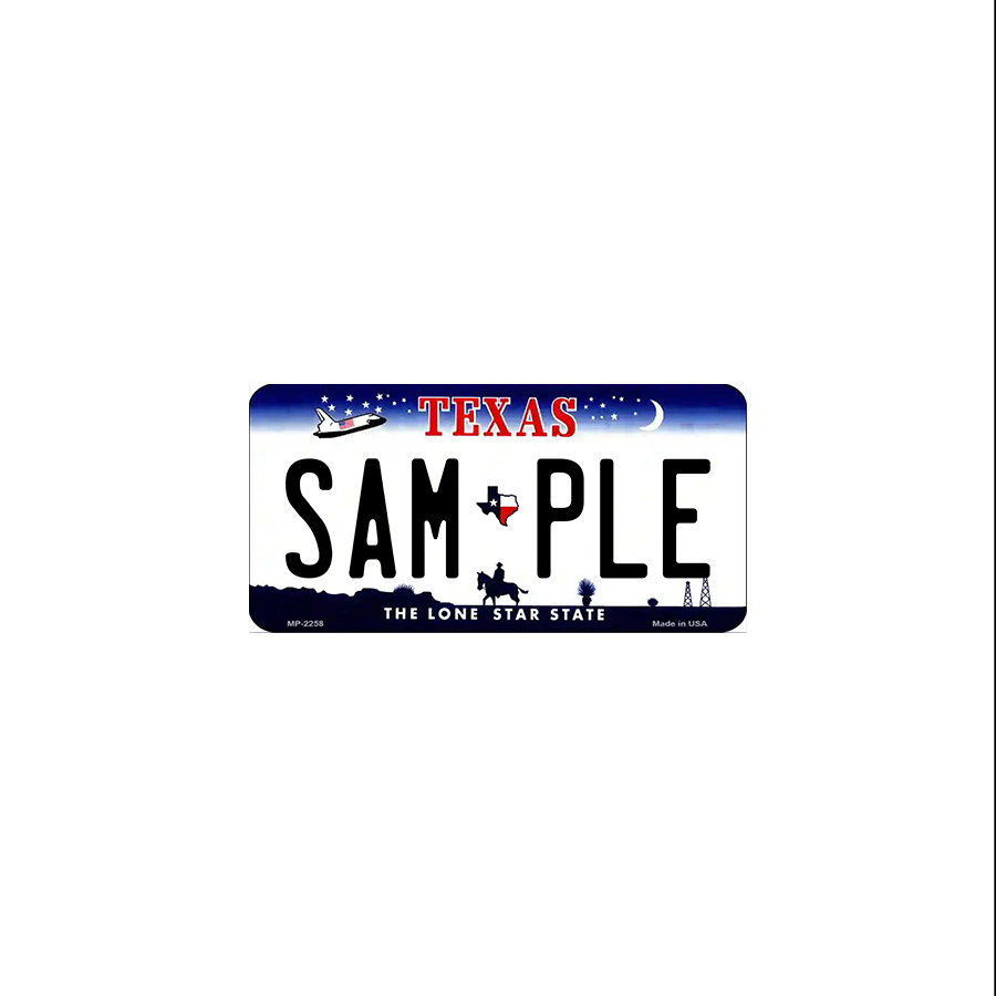 Texas (Space) Scale License Plate