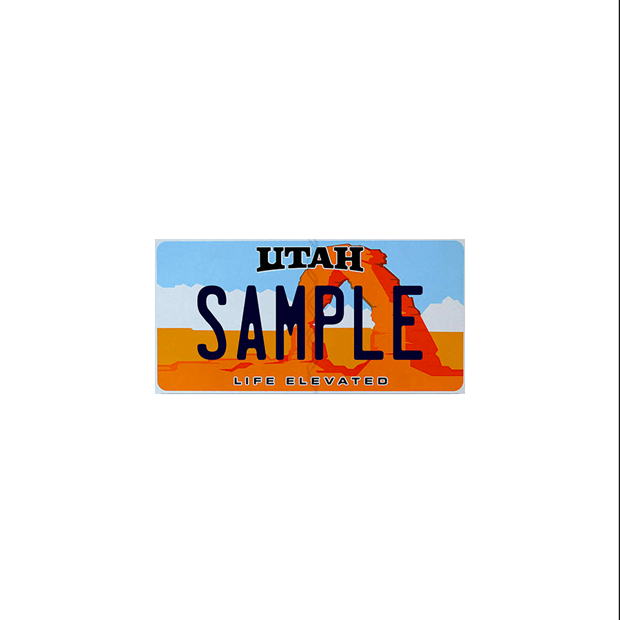 Utah Scale License Plate