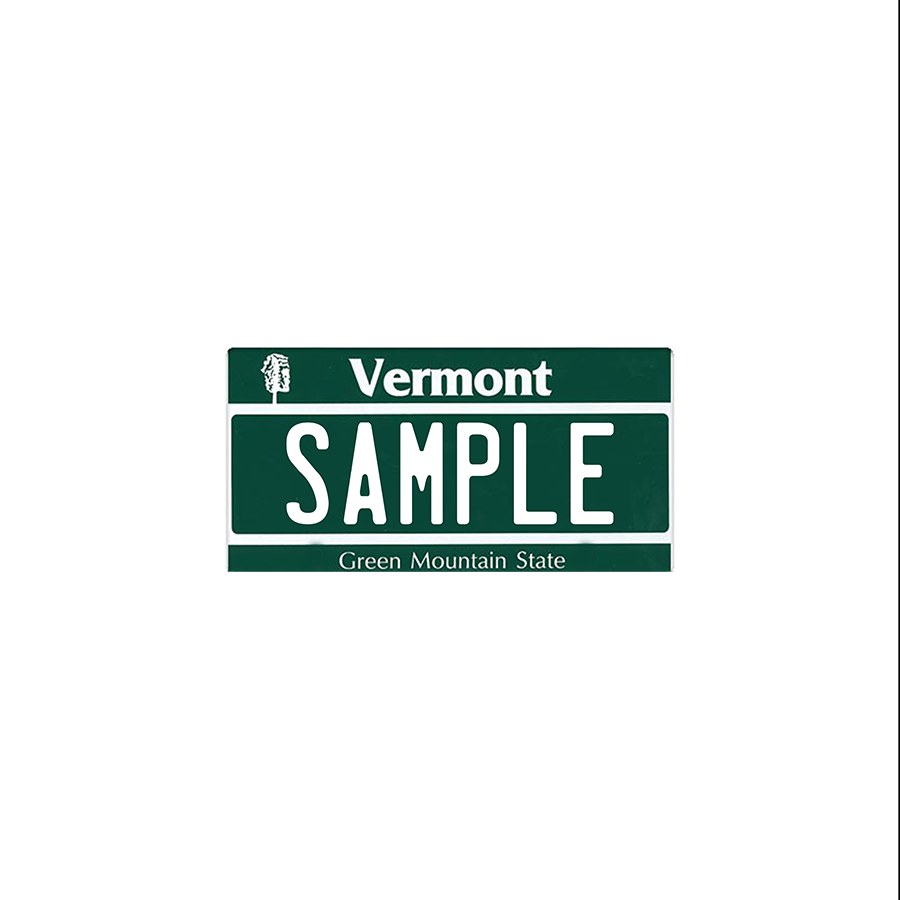 Vermont Scale License Plate