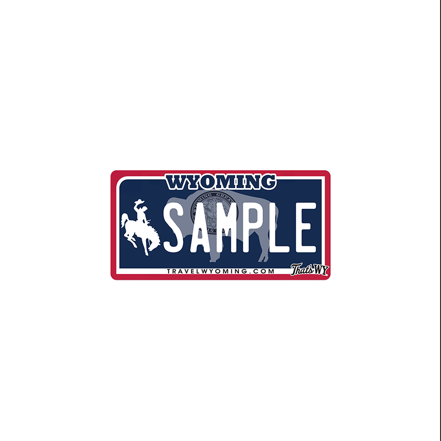 Wyoming Scale License Plate