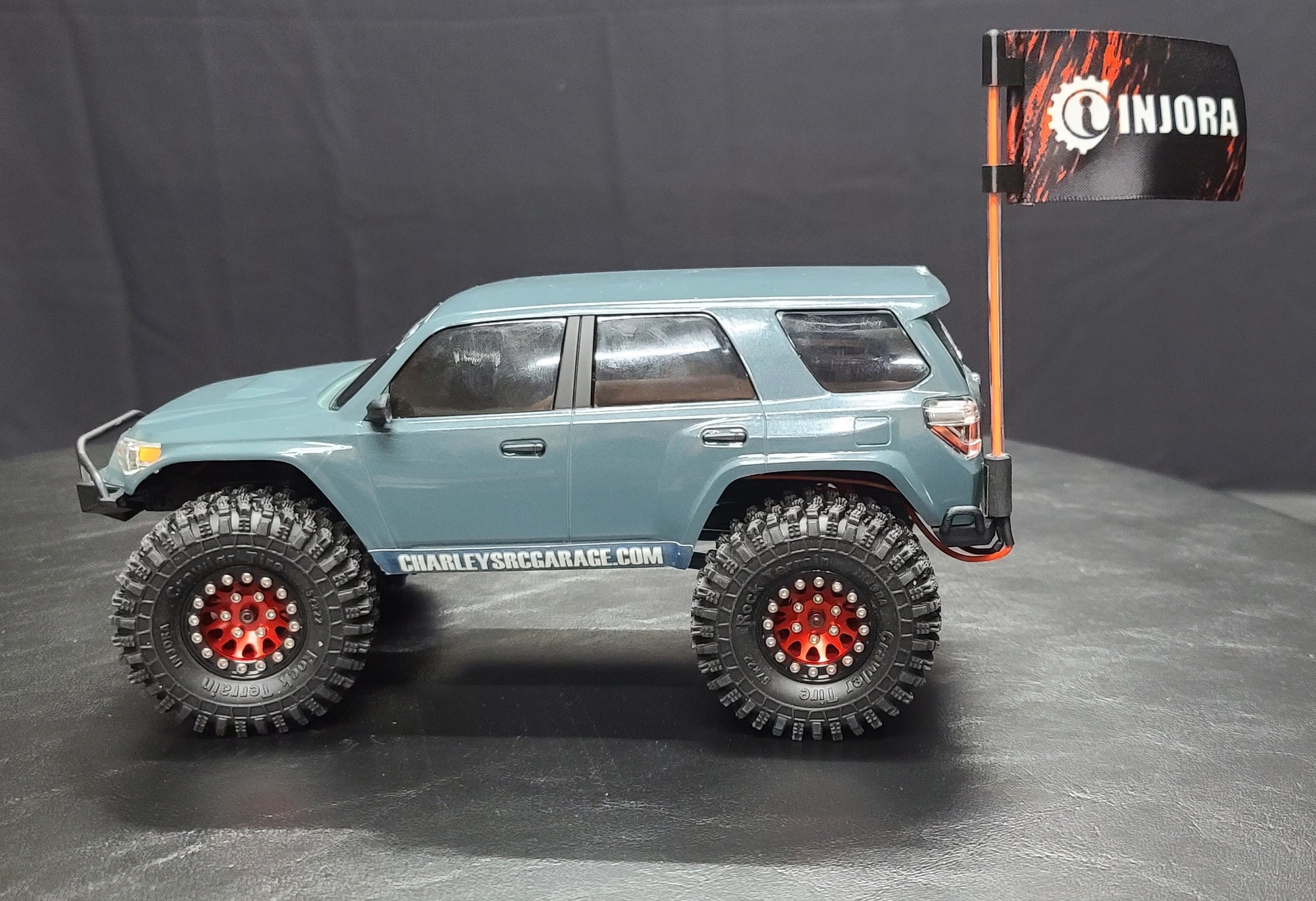 Customizable 1/24 Scale Flags for Injora Whip lights