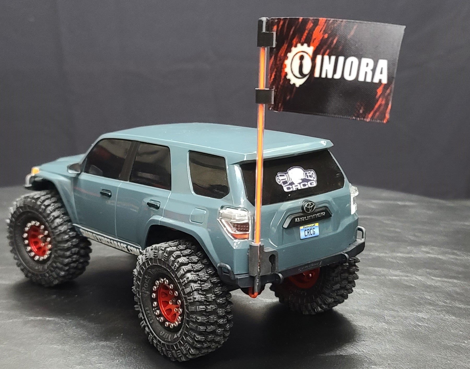 Customizable 1/24 Scale Flags for Injora Whip lights