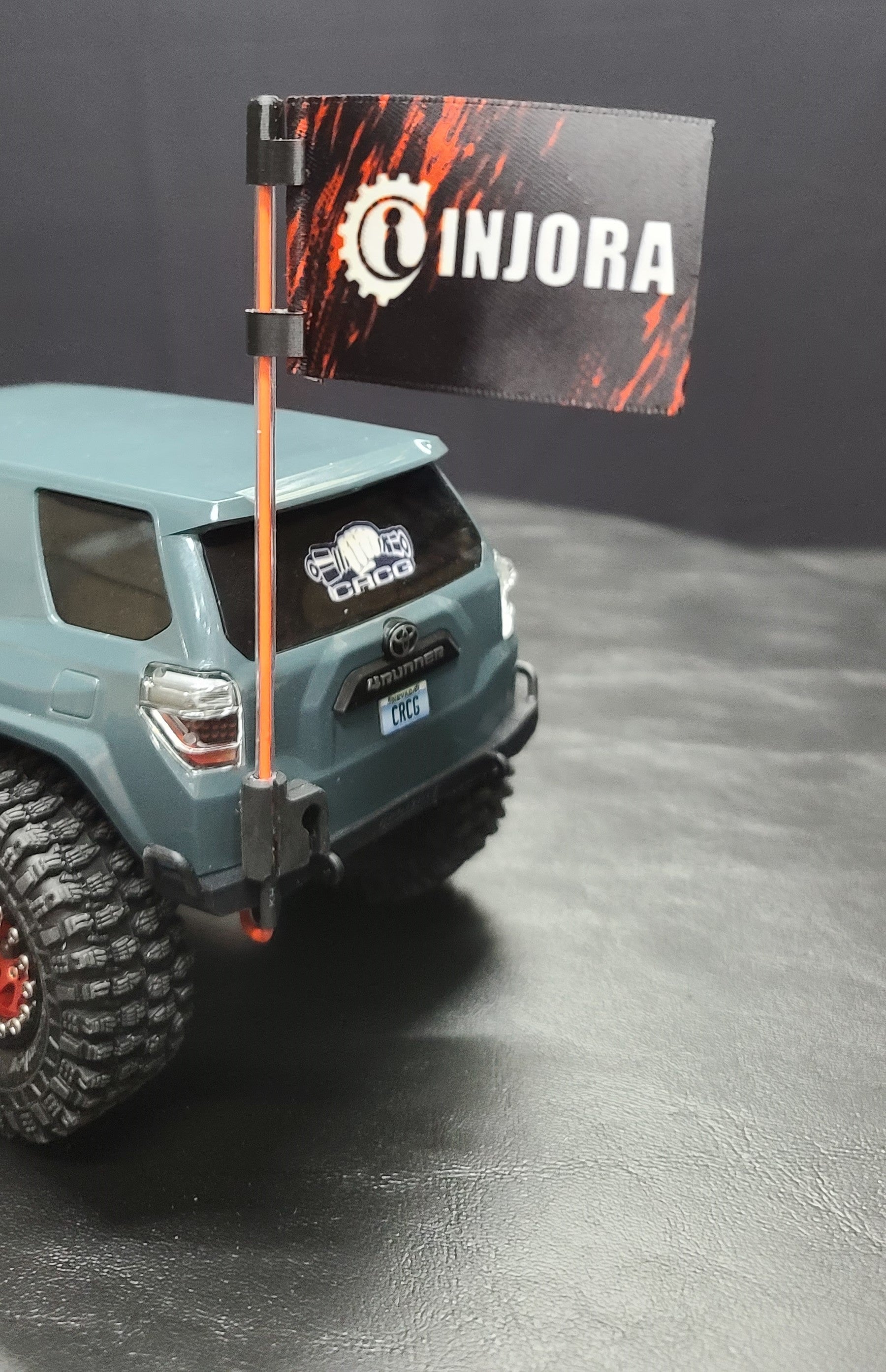 Customizable 1/24 Scale Flags for Injora Whip lights