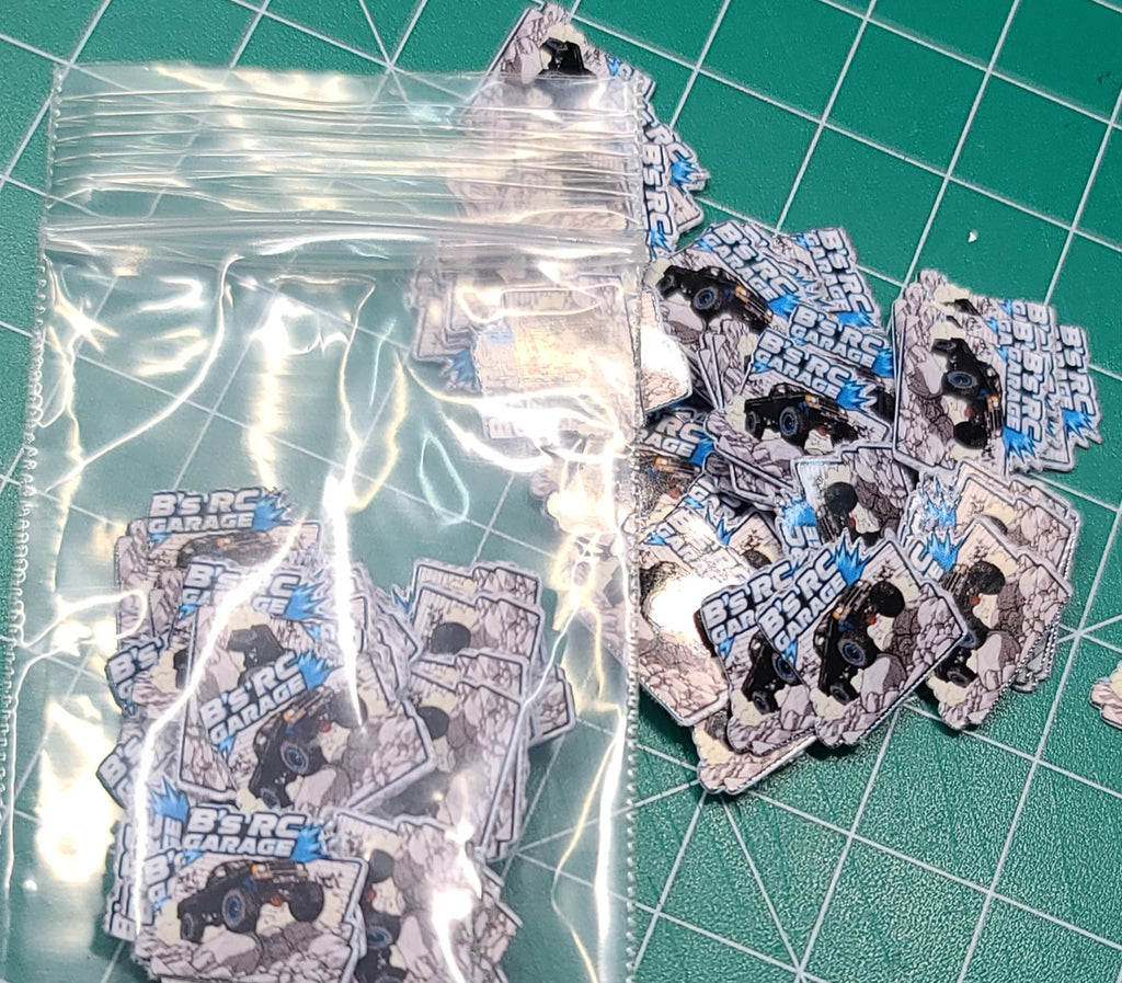 1" x 1" Contour Cut Stickers