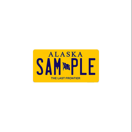 Alaska Scale License Plate