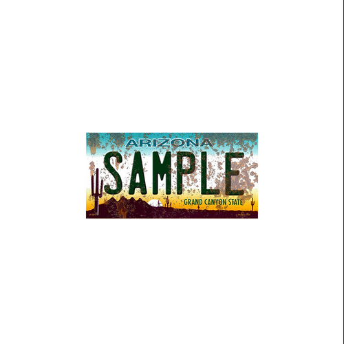 Arizona Scale License Plate