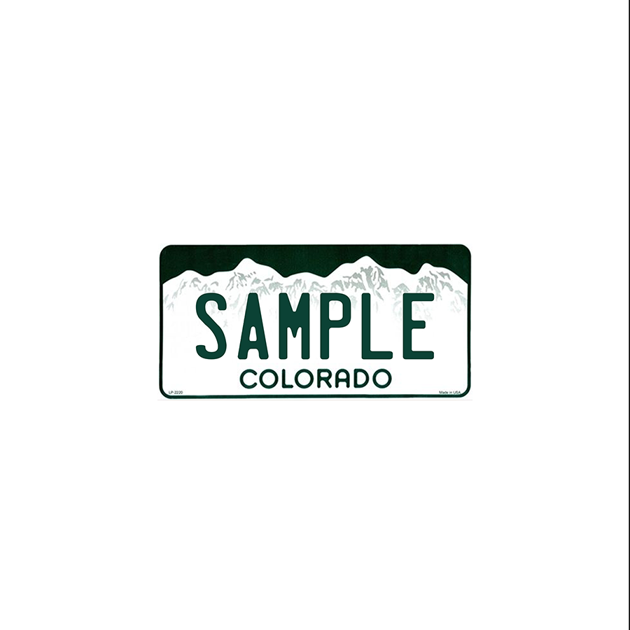 Colorado Scale License Plate
