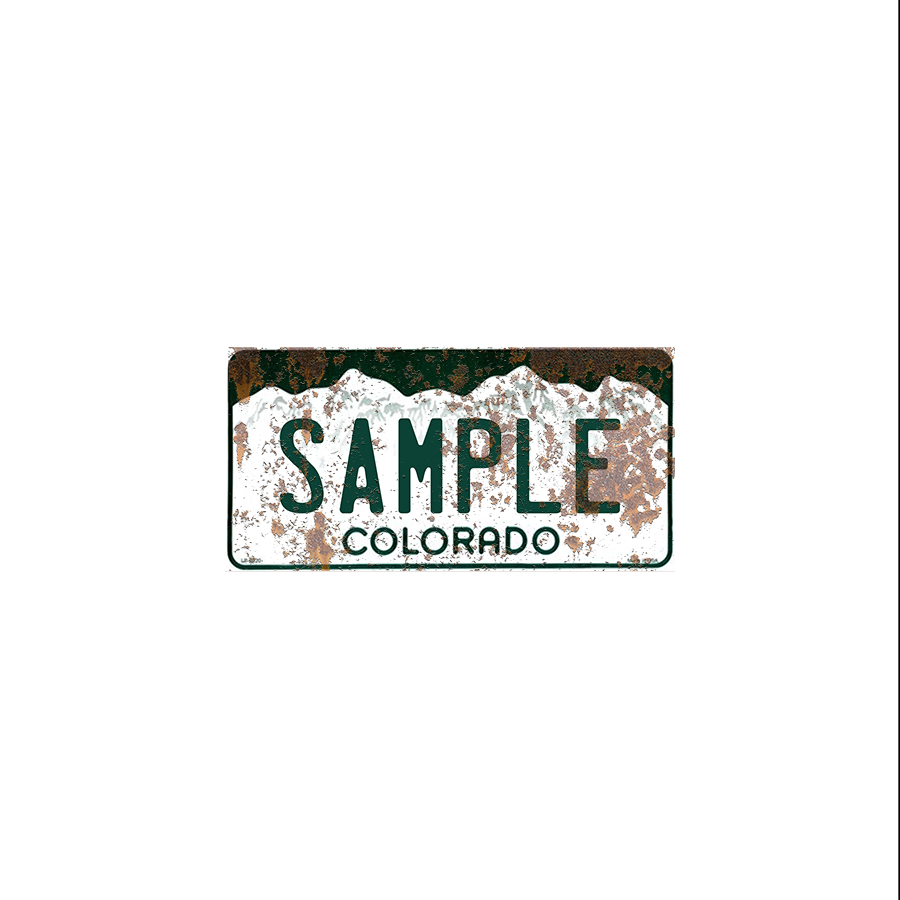 Colorado Scale License Plate