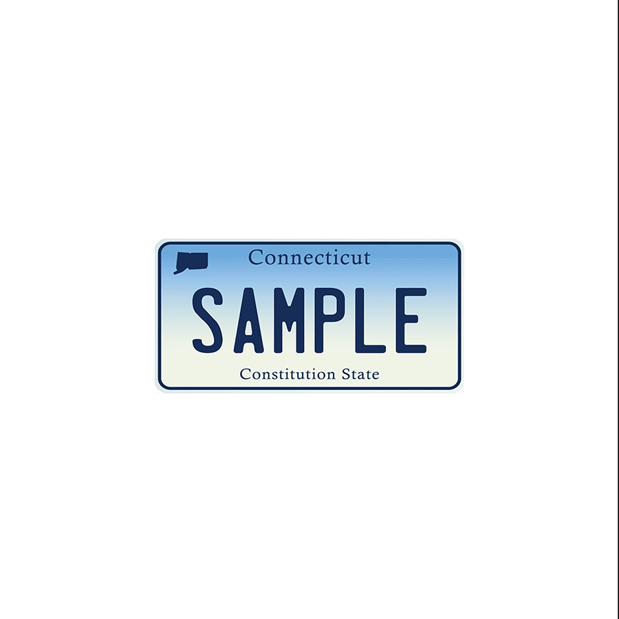 Connecticut Scale License Plate