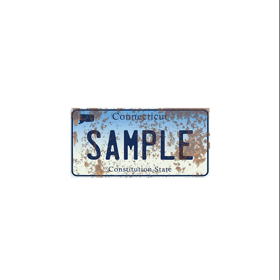 Connecticut Scale License Plate