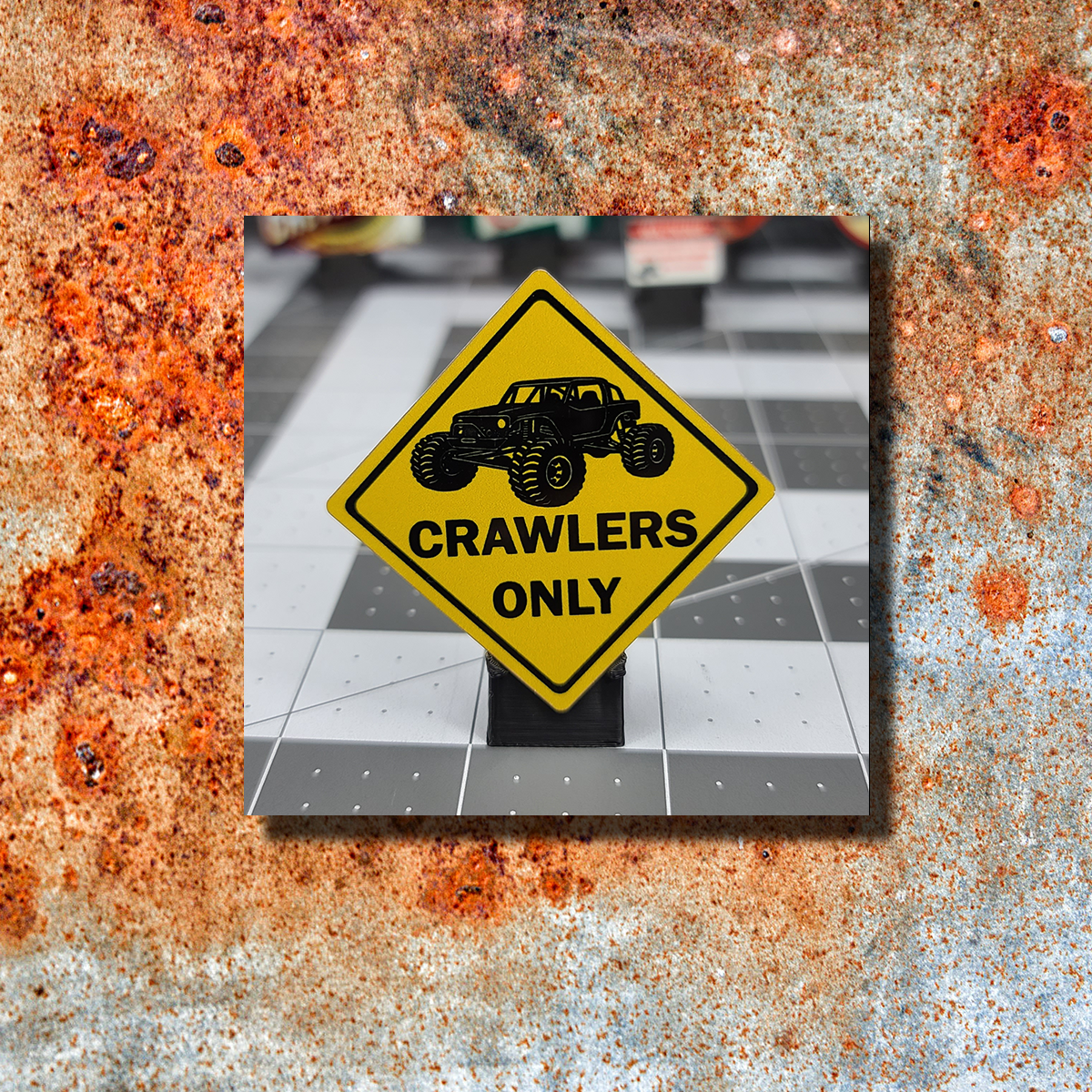 Crawlers Only Road Sign