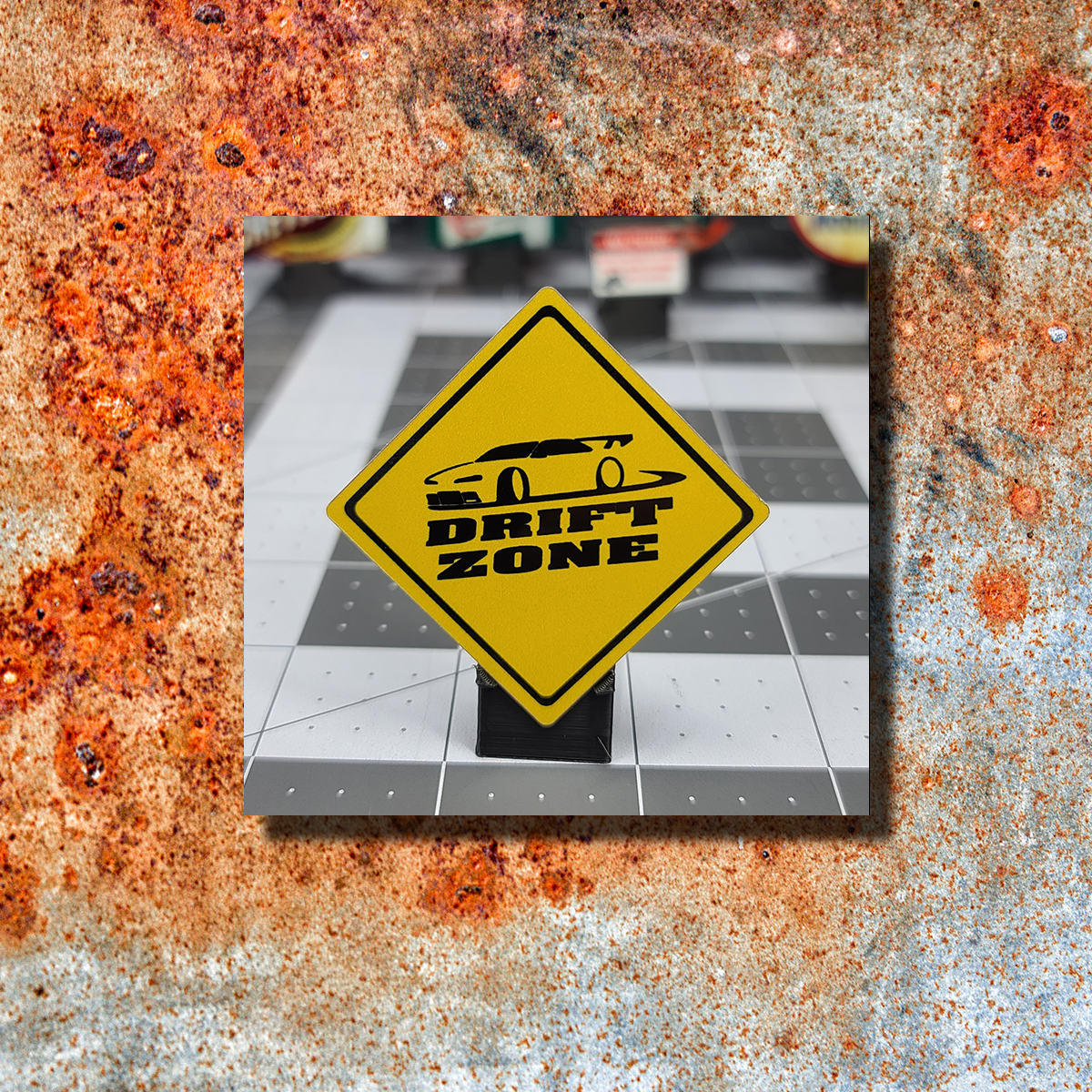 Drift Zone Road Sign