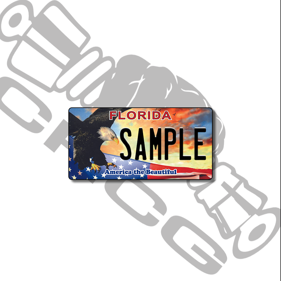 Florida America Scale License Plate