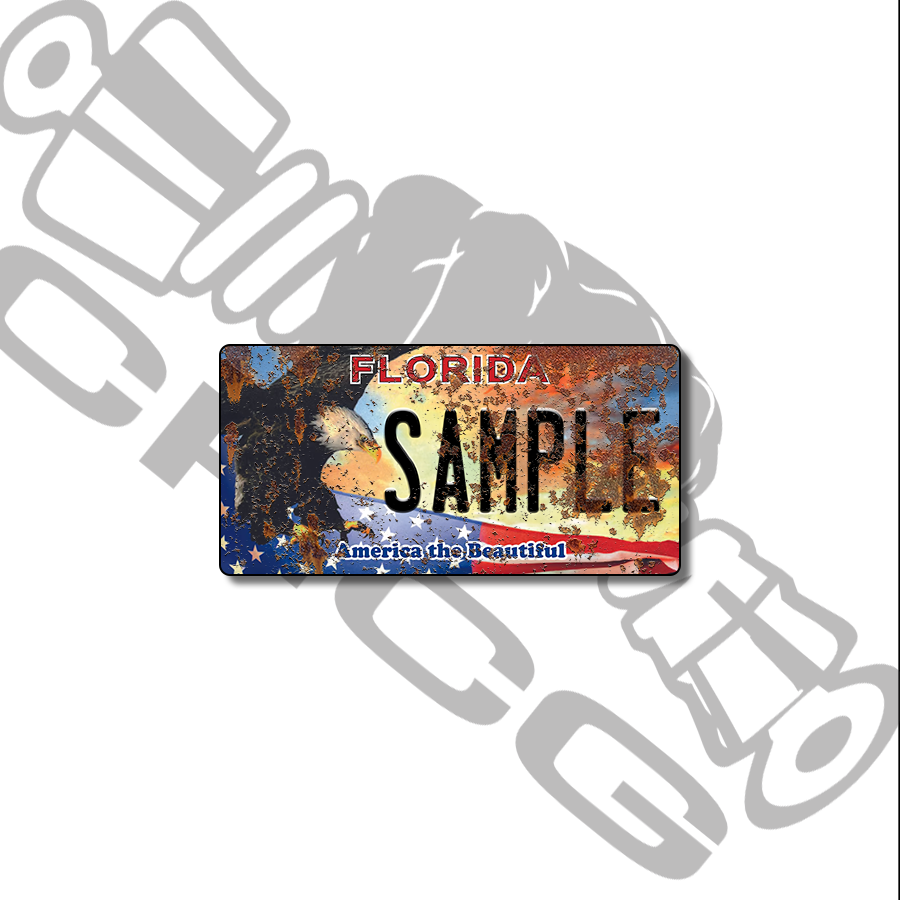 Florida America Scale License Plate
