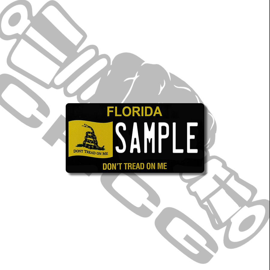 Florida Don't Tread on Me Scale License Plate