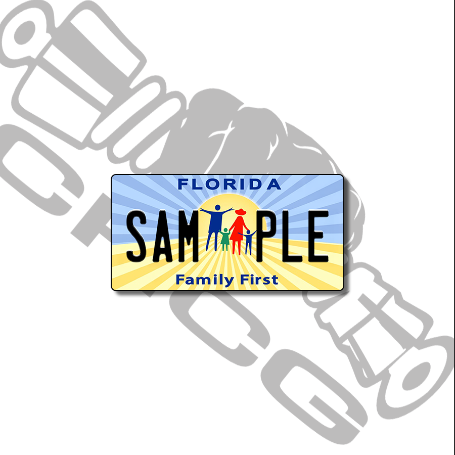 Florida Family Scale License Plate