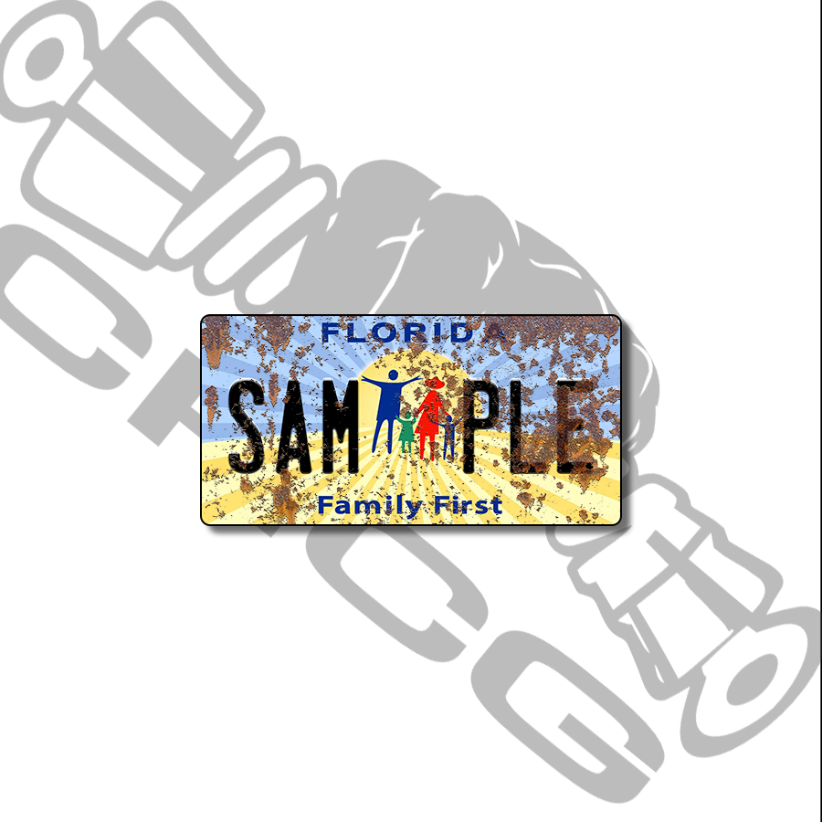 Florida Family Scale License Plate