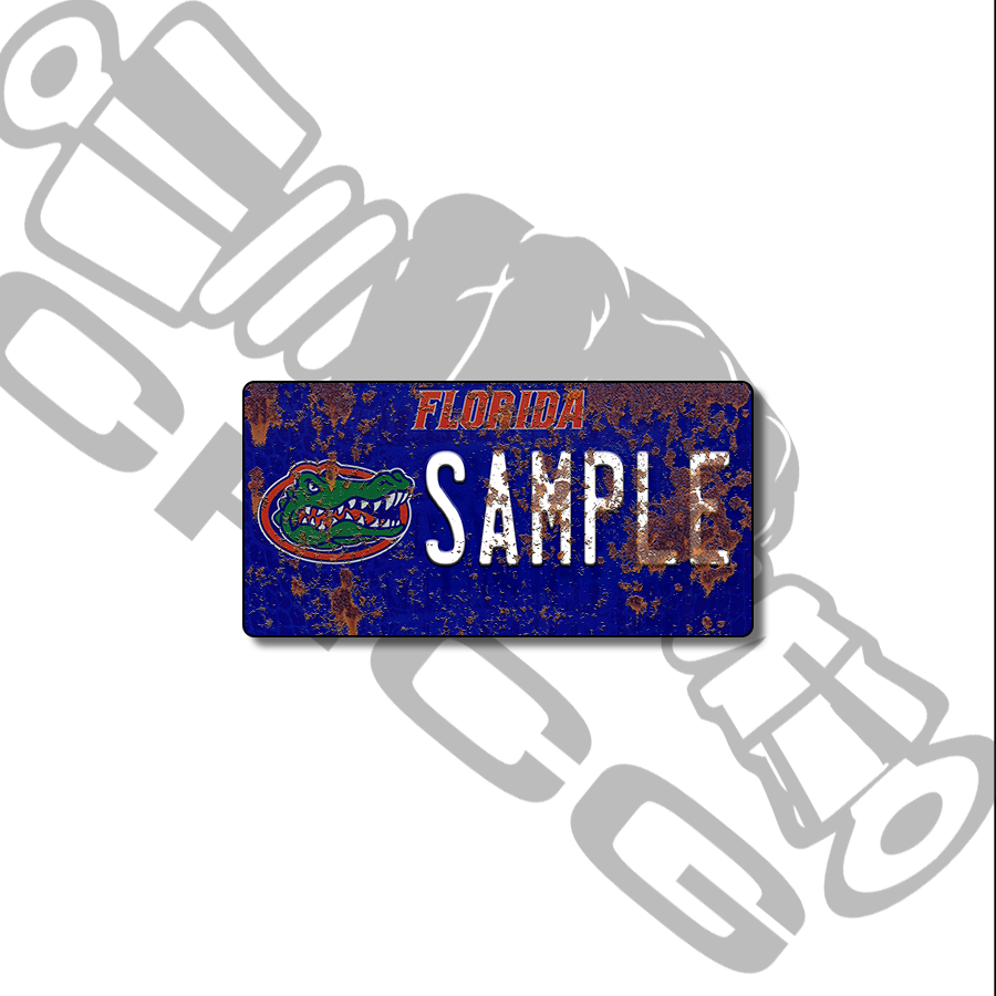 Florida Gators Scale License Plate