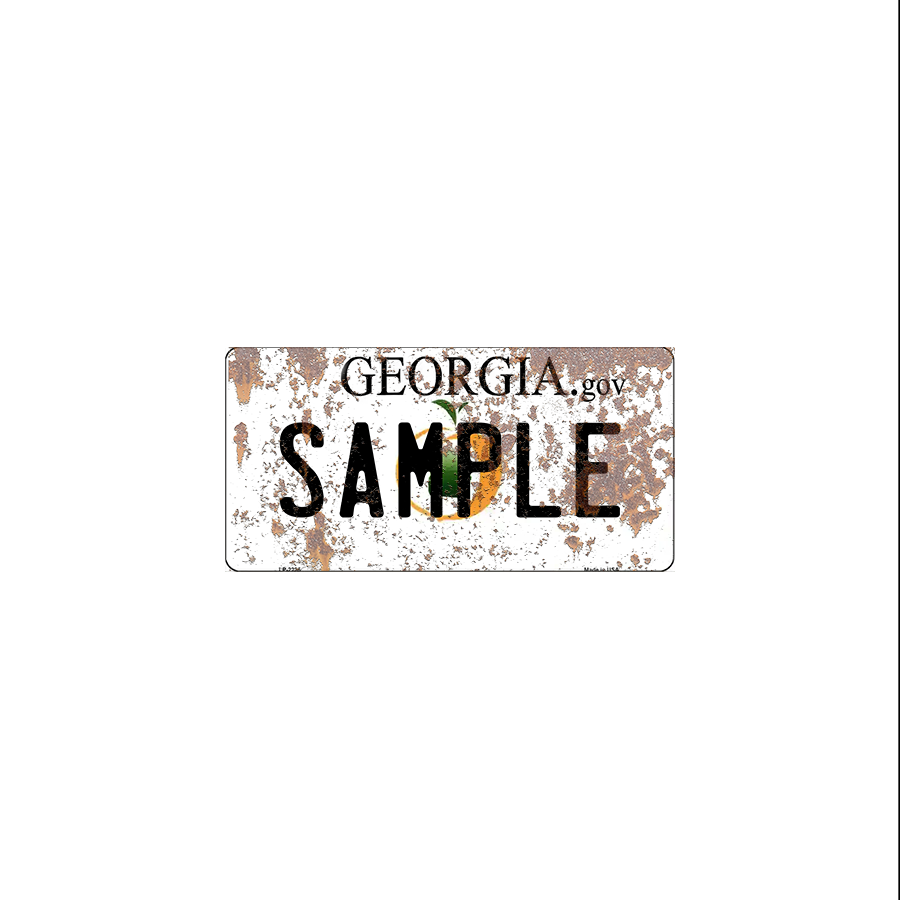 Georgia Scale License Plate