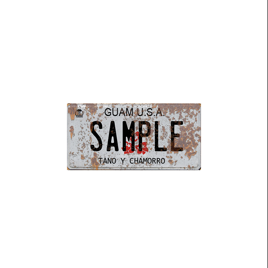 Guam Scale License Plate