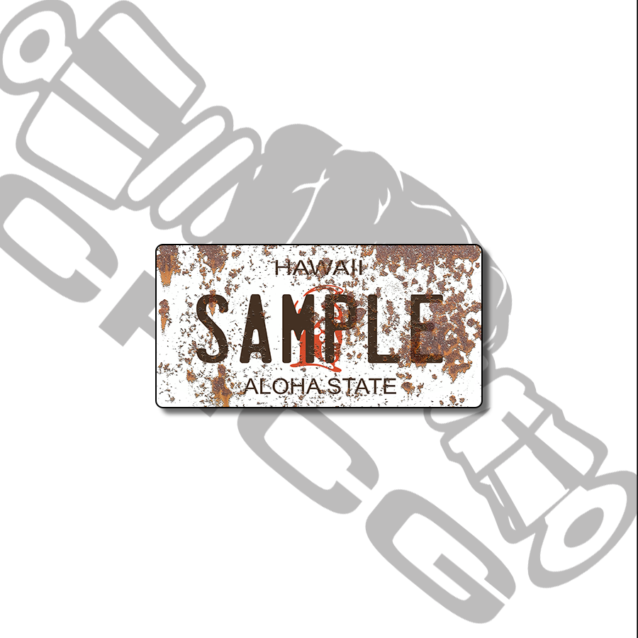 Hawaii Old Scale License Plate