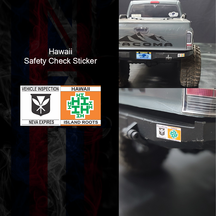 Hawaii Safety Inspection Stickers 8 Pack