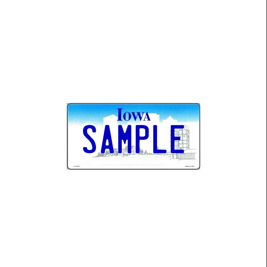 Iowa Scale License Plate