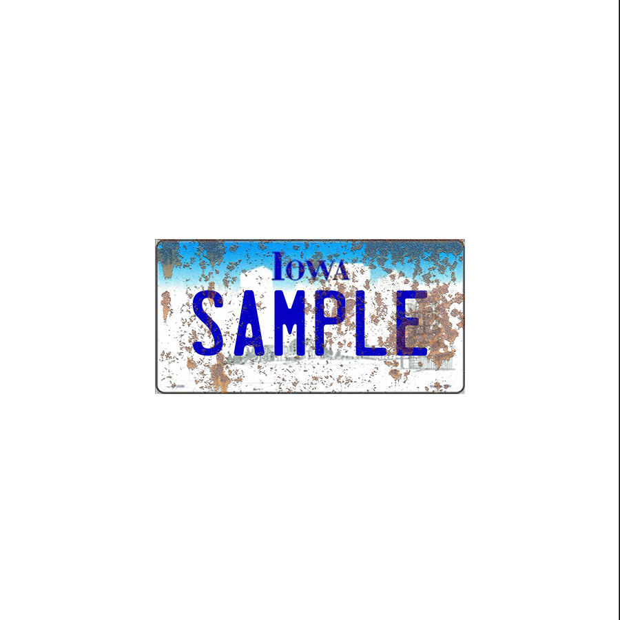 Iowa Scale License Plate