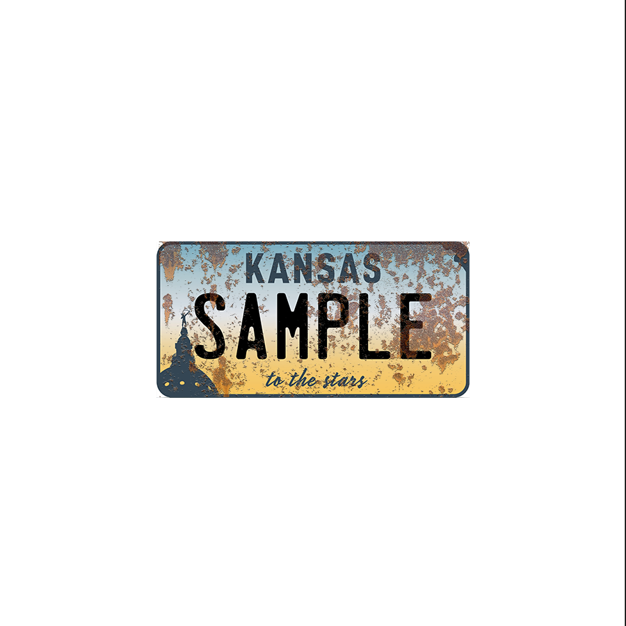 Kansas Scale License Plate