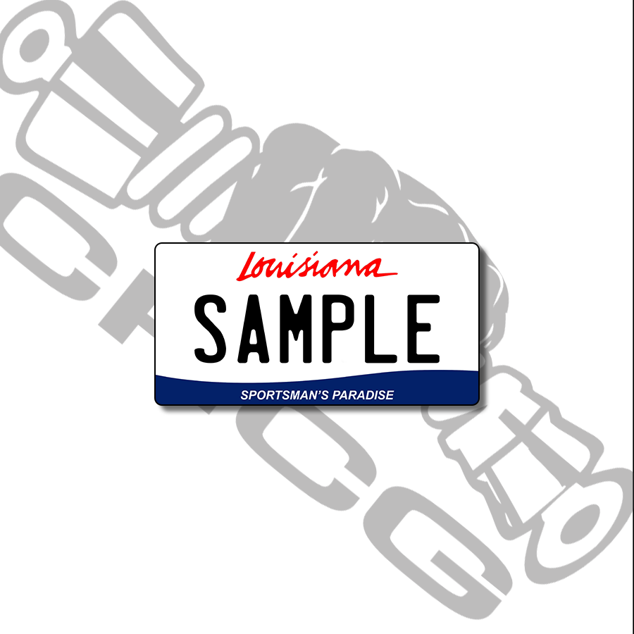 Louisiana Scale License Plate