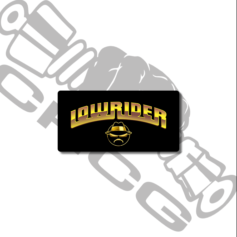 Lowrider Scale License Plate
