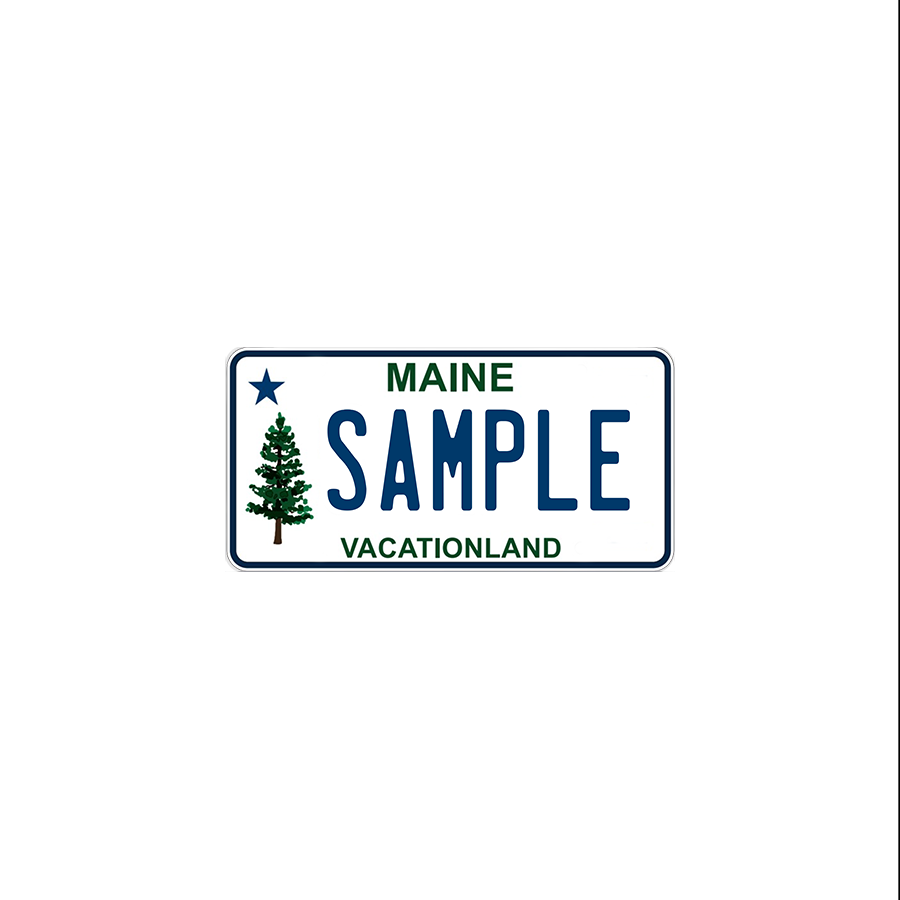 Maine Scale License Plate