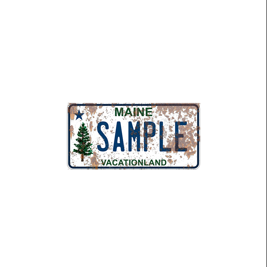 Maine Scale License Plate