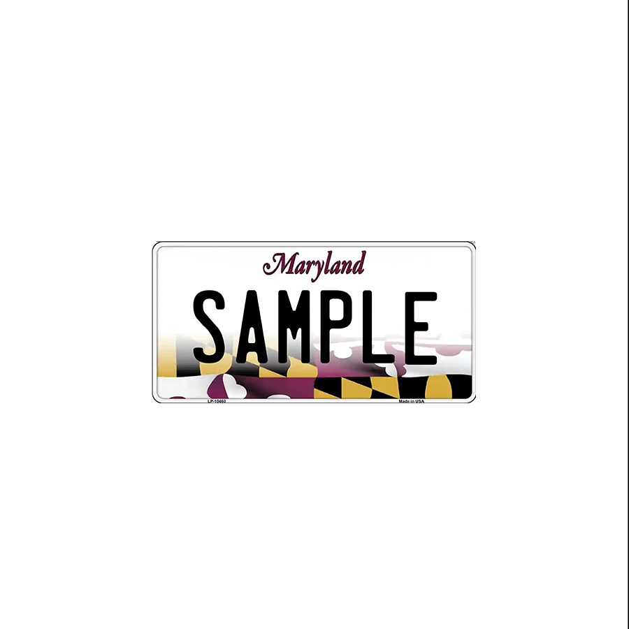 Maryland Bottom Flag Scale License Plate