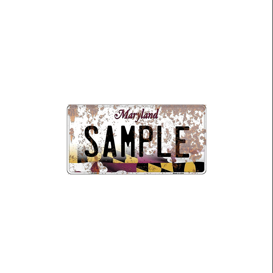 Maryland Bottom Flag Scale License Plate