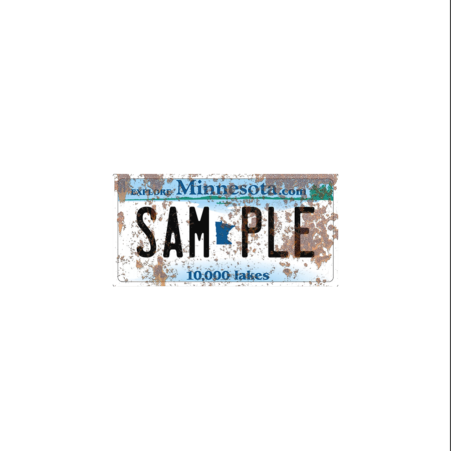 Minnesota Scale License Plate