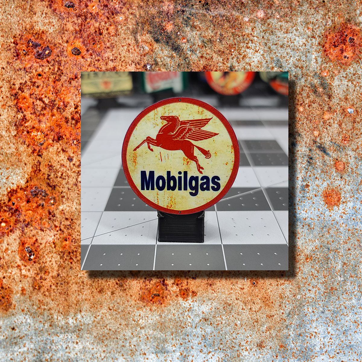Mobilgas Vintage Sign