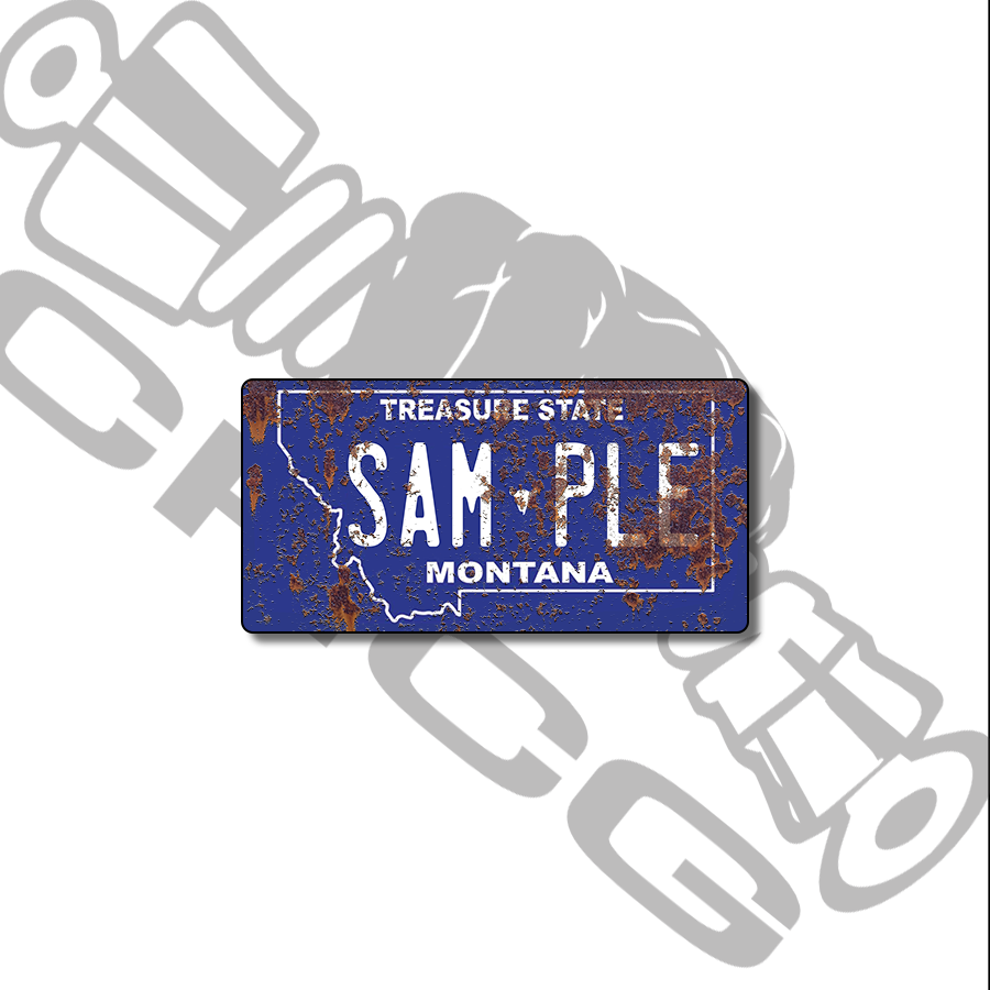 Montana Scale License Plate