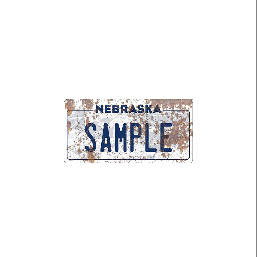 Nebraska Scale License Plate
