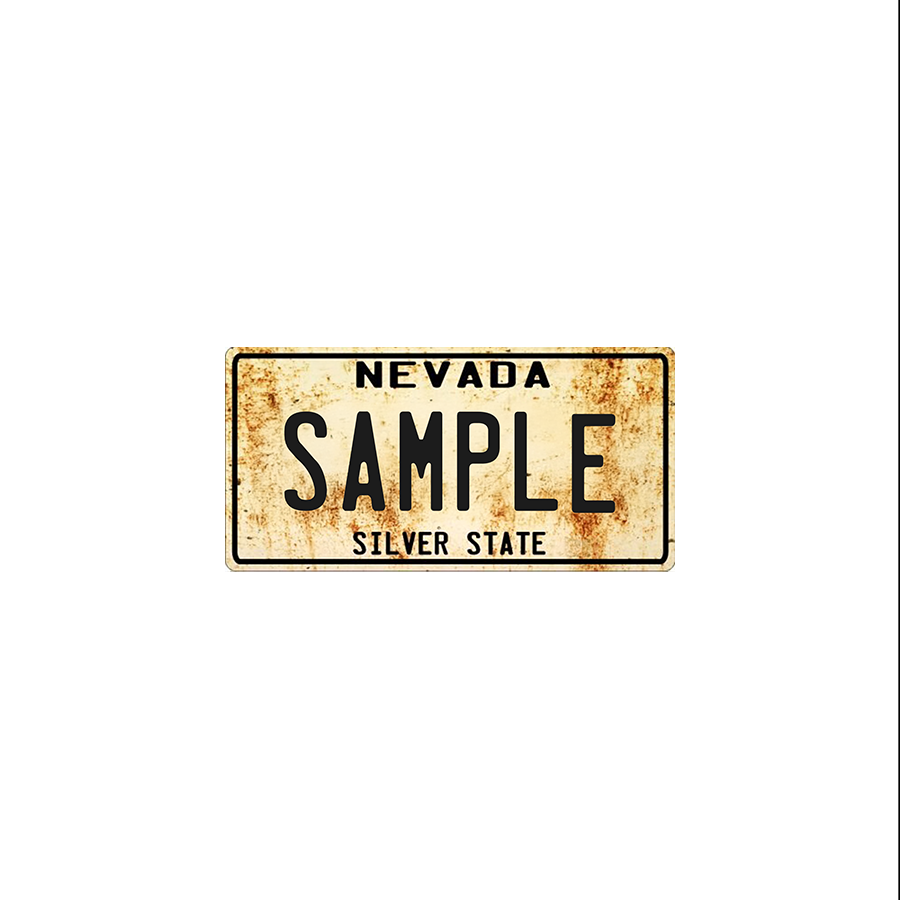 Nevada 60's Scale License Plate