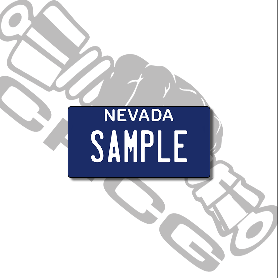 Nevada Blue Scale License Plate