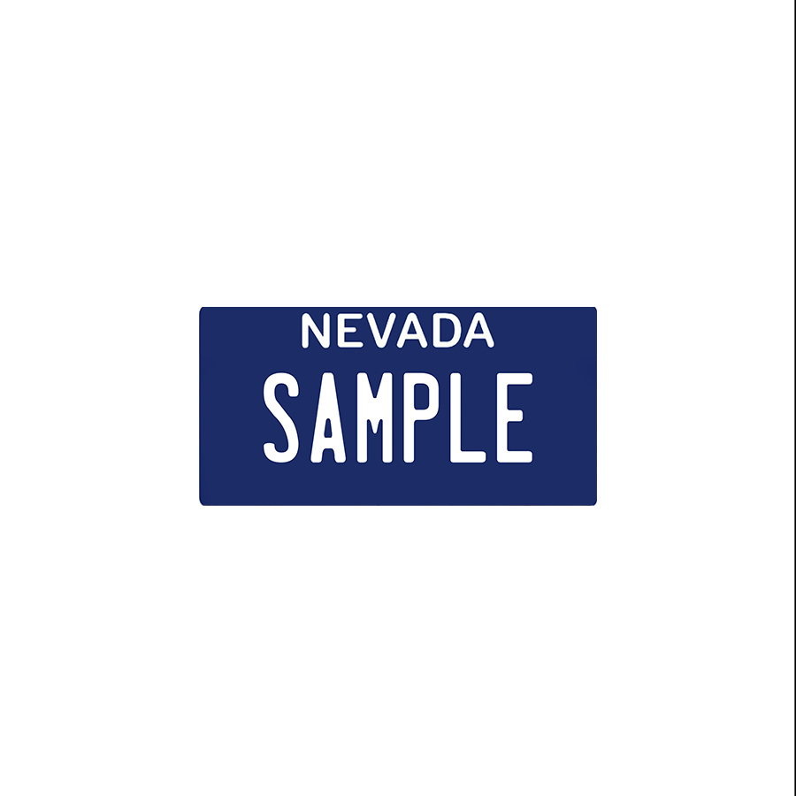 Nevada Blue Scale License Plate