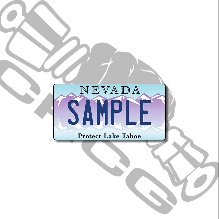 Nevada Tahoe Scale License Plate