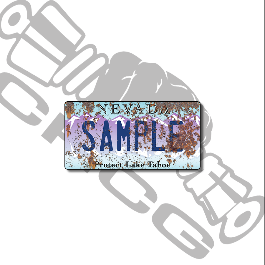 Nevada Tahoe Scale License Plate
