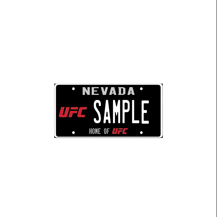 Nevada UFC Scale License Plate