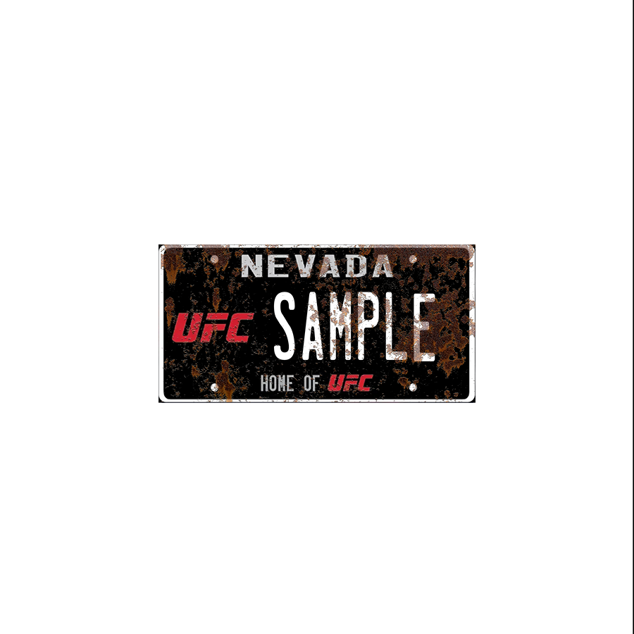 Nevada UFC Scale License Plate