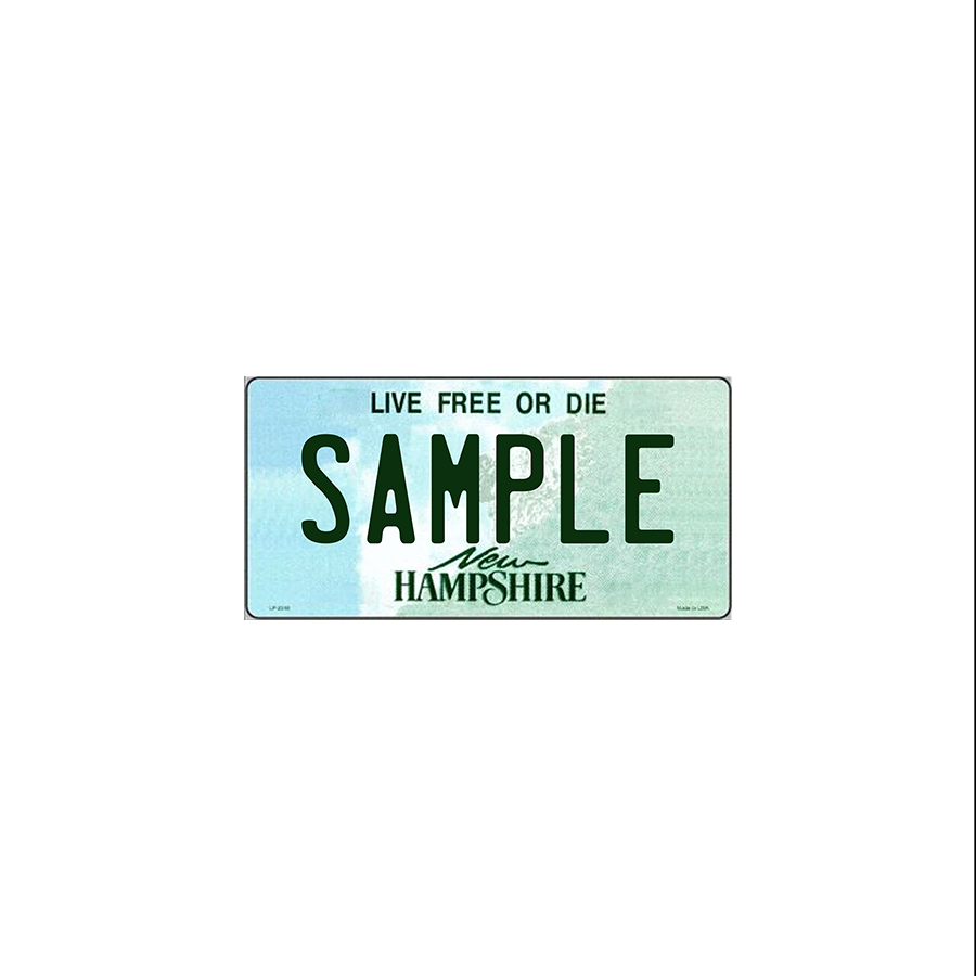 New Hampshire Scale License Plate