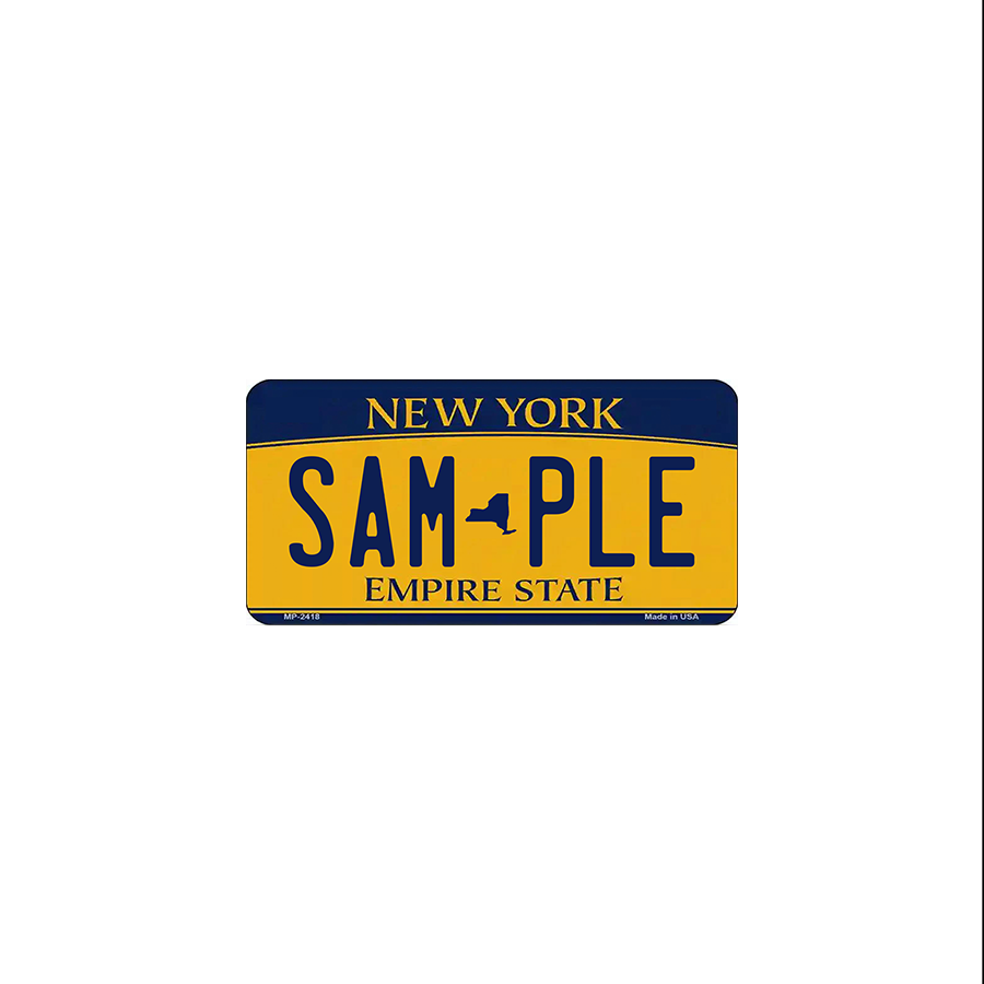 New York Scale License Plate