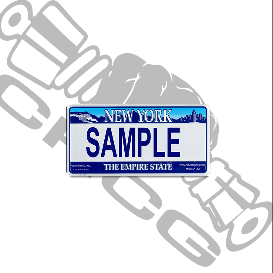 New York Empire State Scale License Plate